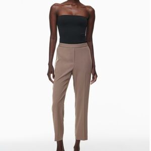 Aritzia Balaton Conan Pant Crepe Trousers Size 00 TAUPE